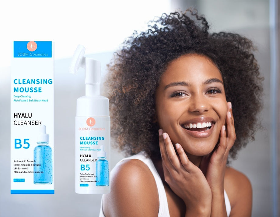 Facial Cleansing Mousse hyaluronic (B5) – JDBM Cosmetics
